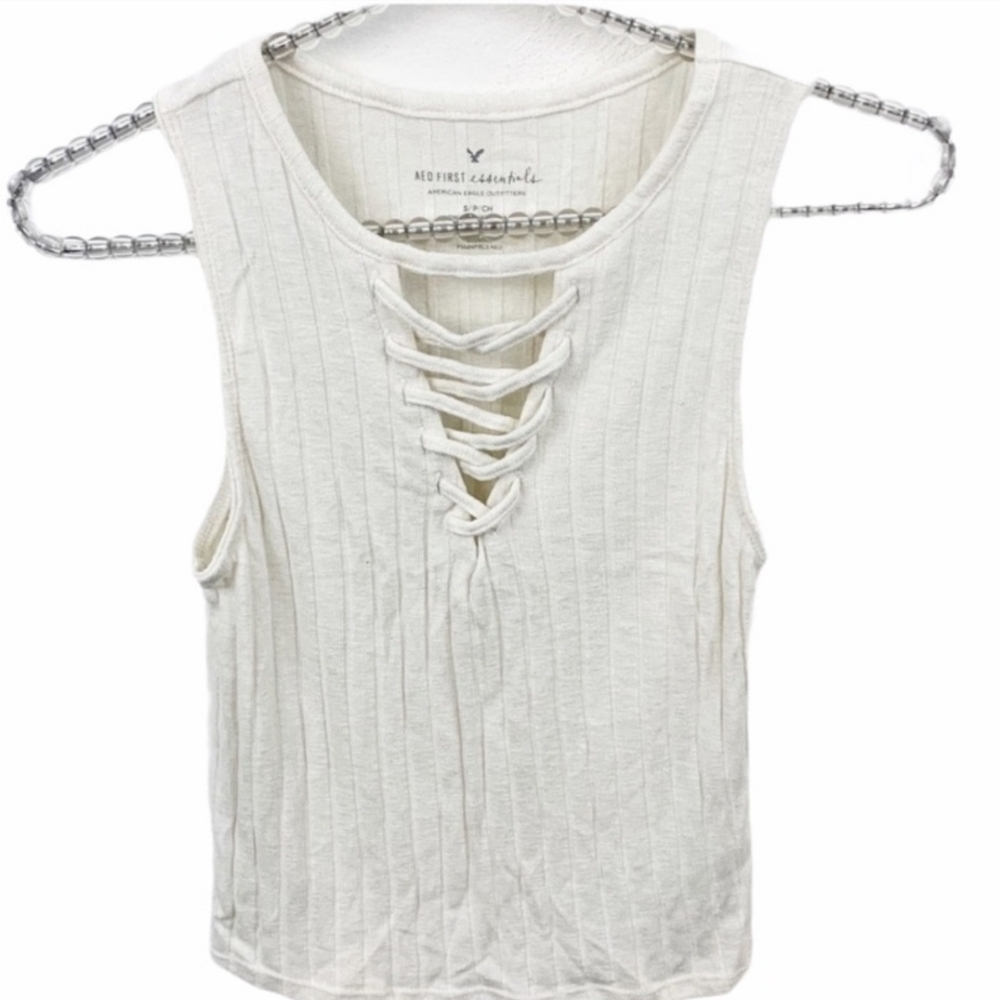 American Eagle essentials ribbed tank top
